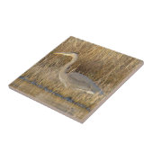 Carreau B19 Grand Héron bleu Juvénile (Côté)