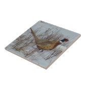 Carreau B23 Faisan à collier dans la neige (Côté)