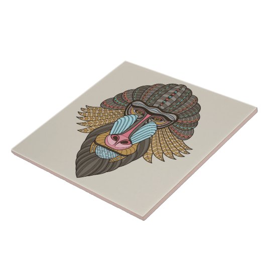 Carreau Baboon illustré (Côté)