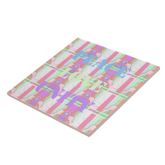 Carreau Baby Kids Peace Love Unity Hakuna Matata design.p (Côté)