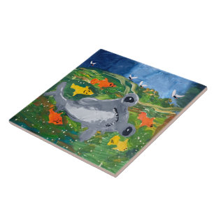 Carreau Baby Shark "Art by Kids"