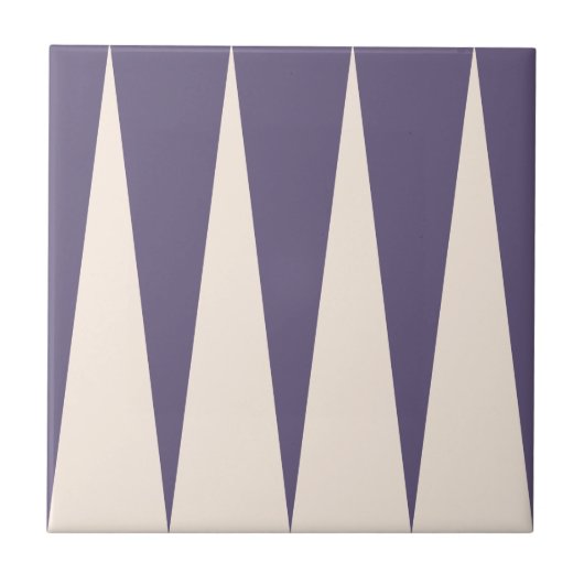 Carreau Backgammon Motif pourpre tuile (Devant)
