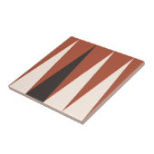 Carreau Backgammon Motif tuile en terre cuite (Côté)