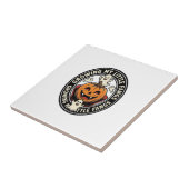 Carreau Badge de citrouille de vampire faisant pousser mes (Côté)