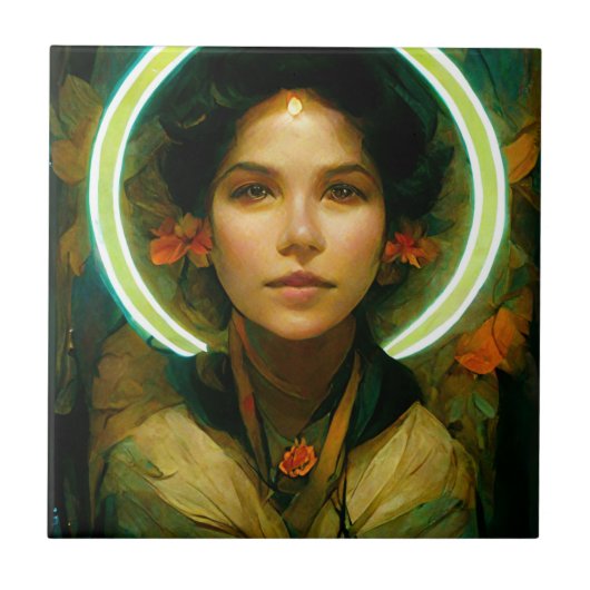 Carreau Bague De Lumière Imaginaire Sci-fi (Devant)