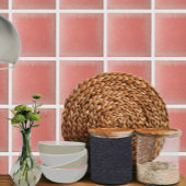 Carreau Baguette en céramique orange de sang