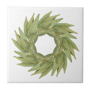 Carreau BAIE FEUILLES WREATH 4,25" Carrelage en céramique