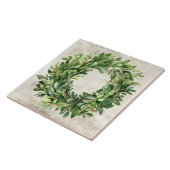 Carreau Baies de Boxwood rustique Aquarelles neutres Vinta (Côté)