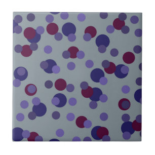 Carreau Baies, points violets et violets