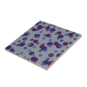 Carreau Baies, points violets et violets (Côté)