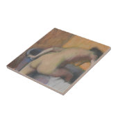 Carreau Baigneur d'Edgar Degas | faisant un pas dans un (Côté)