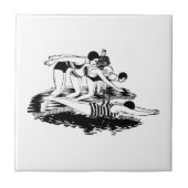 Carreau Baigneurs rétro (Devant)