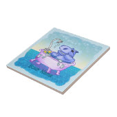 Carreau Bain d'Hippopotame Heureux (Côté)