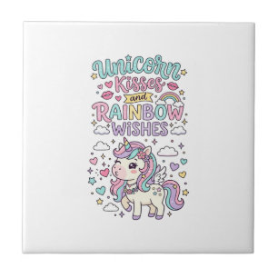 Carreau Baisers de licorne et souhaits d'arc-en-ciel Raisi