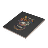 Carreau Balai de sorcière Hocus Pocus Chat noir Chaudron m (Côté)