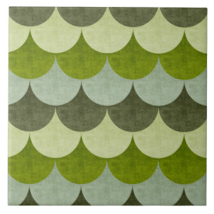 Carreau Balances de dragon dans le Grunge Vert