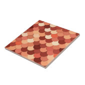 Carreau Balances de sirène, cuivre, Brown, crème et tan (Côté)