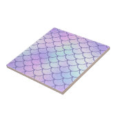 Carreau Balances de sirène de persil d'Iridescente Pastel (Côté)