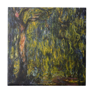 Carreau Balayage Willow par Claude Monet, oeuvre d'art cla