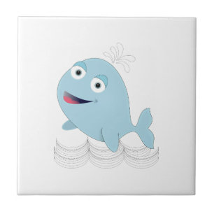 Carreau Baleine bleue