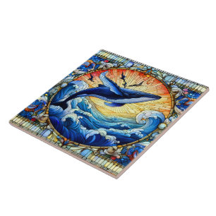 Carreau Baleine Dansante Un Vitrail Fenêtres Gracieuses