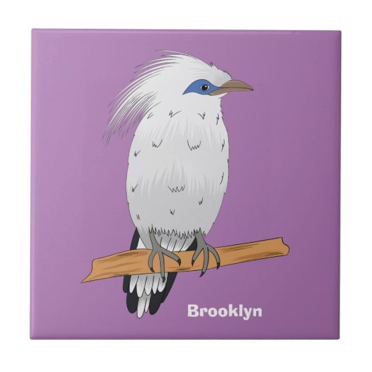 Carreau Bali Mina tropical oiseau exotique (Devant)