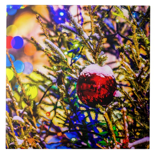Carreau Ball rouge Noël (Devant)