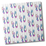 Carreau Ballerina Cute Ballet<br><div class="desc">La ballerine classique est tout aussi élégante dans ce design coloré d'impression aquarelle. Dans l'ensemble un croquis noir et blanc avec aquarelles en bleu rose vert et plus. Est-ce adorable dans un studio de danse ou une petite salle de bain pour filles ? Que vous souhaitiez utiliser ce carrelage comme...</div>