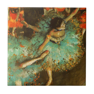 Carreau Ballerina Dance Green Dancer Edger Degas Peinture