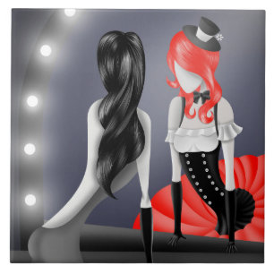 Carreau Ballerina et Réflexion dansante irky Rouge