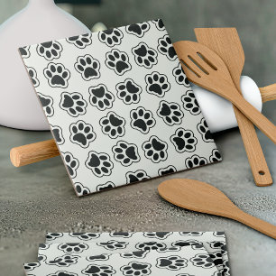 Carreau Balles noires, Paws de chien, Paws de chat, Plan