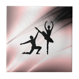 Carreau Ballet Couple Danse Accent rose