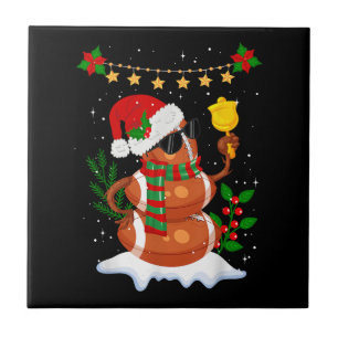 Carreau Ballon de football Bonhomme de neige Père Noël Cha