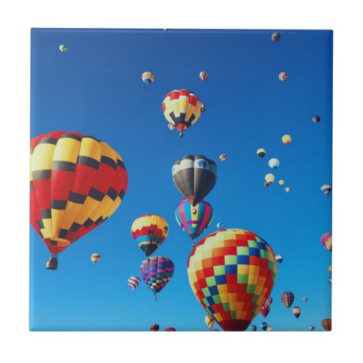 Carreau Ballons à air chaud Ciel bleu (Devant)