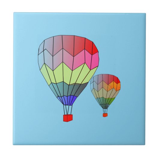 Carreau - Ballons à Air Chaud Rayés (Devant)