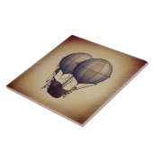 Carreau Ballons à vapeur à air chaud avec navire (Côté)