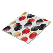 Carreau Ballons Black Red Gold Party (Côté)