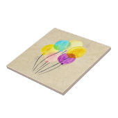 Carreau Ballons colorés à l'aquarelle (Côté)