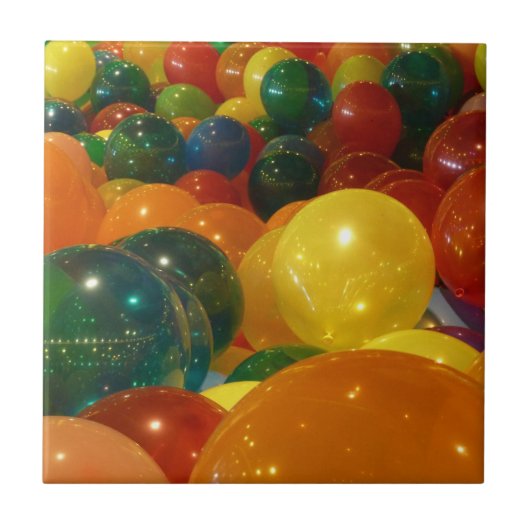 Carreau Ballons colorés Design de fête (Devant)