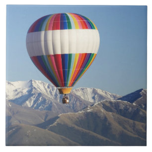 Carreau Balloon à air chaud, près de Methven, Canterbury