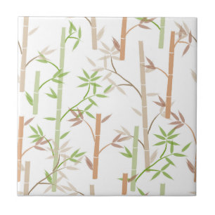 Carreau Bambou Foliage Oriental Feuilles de verdure