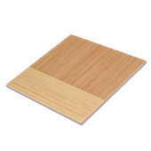 Carreau Bambou naturel Bordure Grain de bois (Côté)