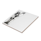 Carreau Bambou noir - Encre (Côté)