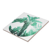 Carreau Banane plante feuille verte (Côté)