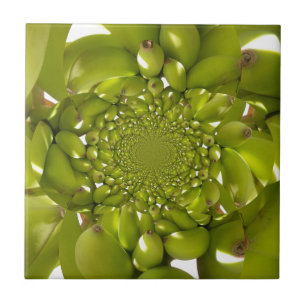 Carreau Banane verte Kaleidoscope Art Imprimer/Graphique
