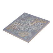 Carreau Banc de poissons dans le violet corail ID1198 (Côté)