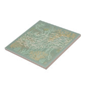 Carreau Banc de poissons en vert corail ID1198 (Côté)