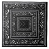 Carreau Bandanarama noir (Devant)