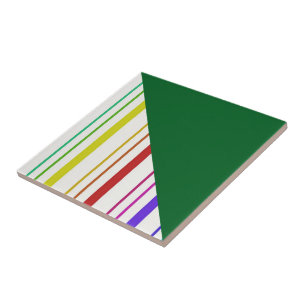 Carreau Bande de Carrelage Céramique Verte Colorée