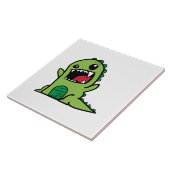 Carreau Bande dessinée de dinosaure de bébé (Côté)